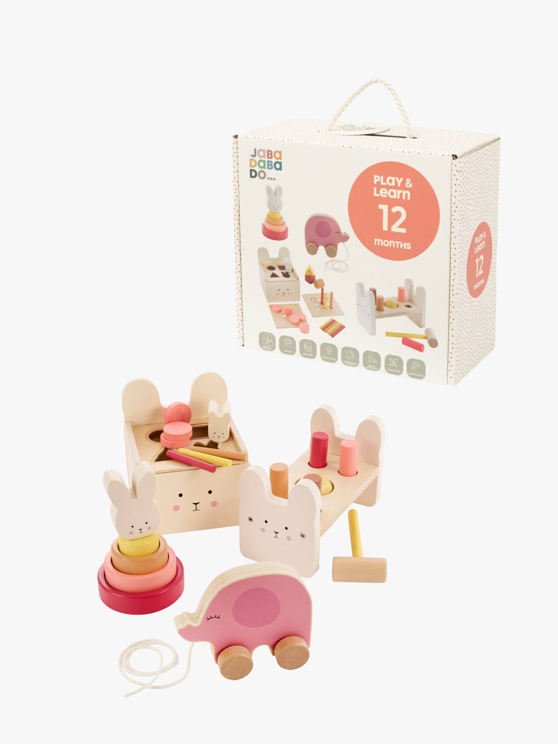 Jabadabado Bunny Spiel Und Lernbox, Rosa Jabadabado Bunny Spiel Und Lernbox, Rosa von Jabadabado