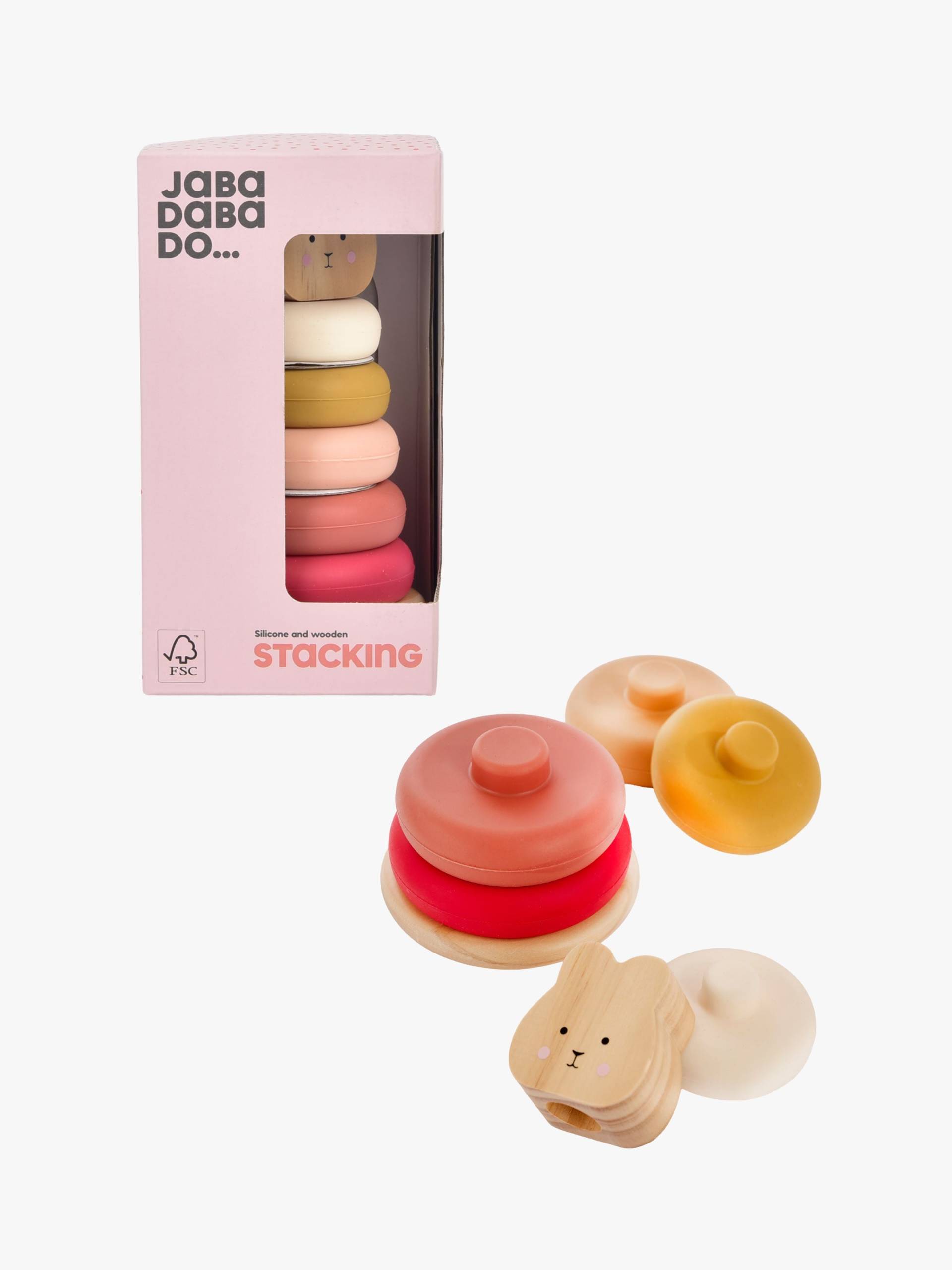 Jabadabado Hase Stapelspielzeug Silikon, Rot, Babyspielzeug Jabadabado Hase Stapelspielzeug Silikon, Rot, Babyspielzeug von Jabadabado