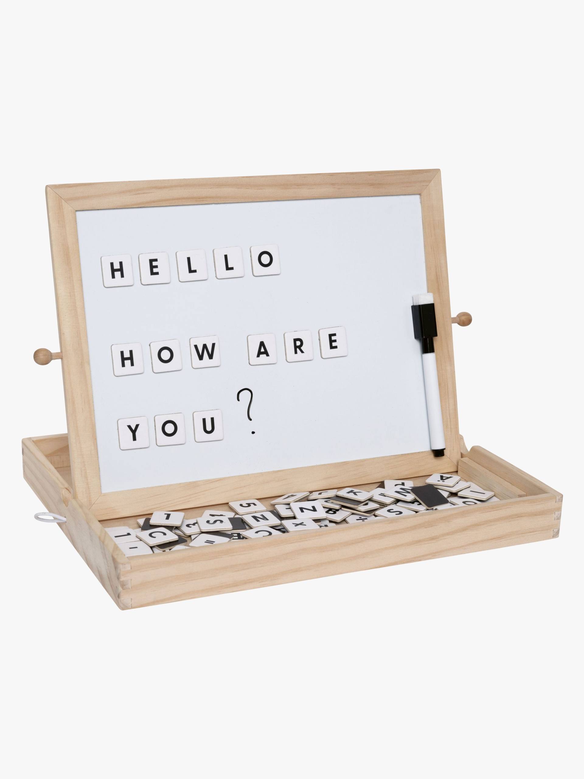 Jabadabado Spielen &  Lernen Box mit Buchstaben &  Zahlen, Babyspielzeug von Jabadabado