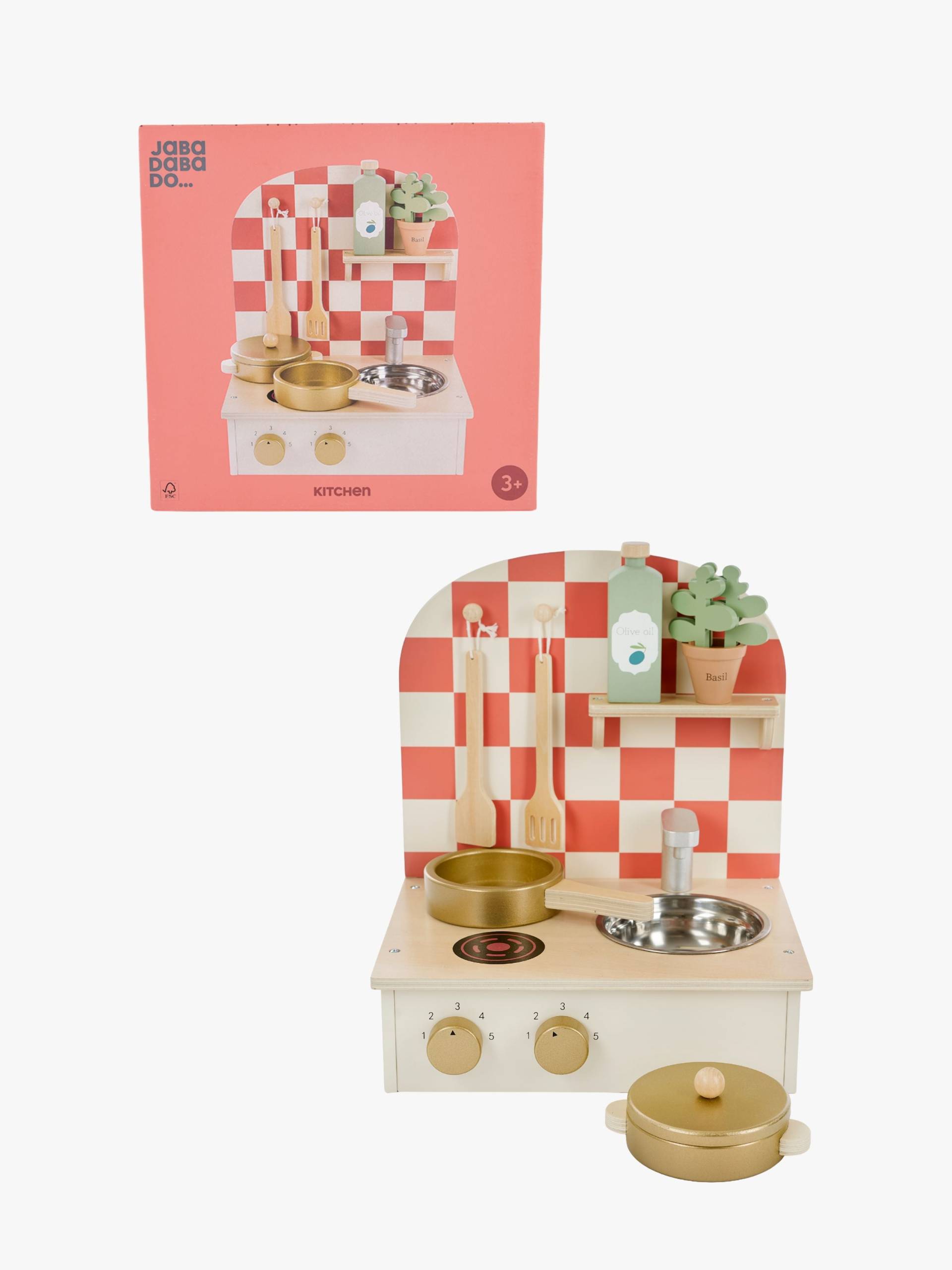 Jabadabado Spielzeugküche Klein, Beige von Jabadabado