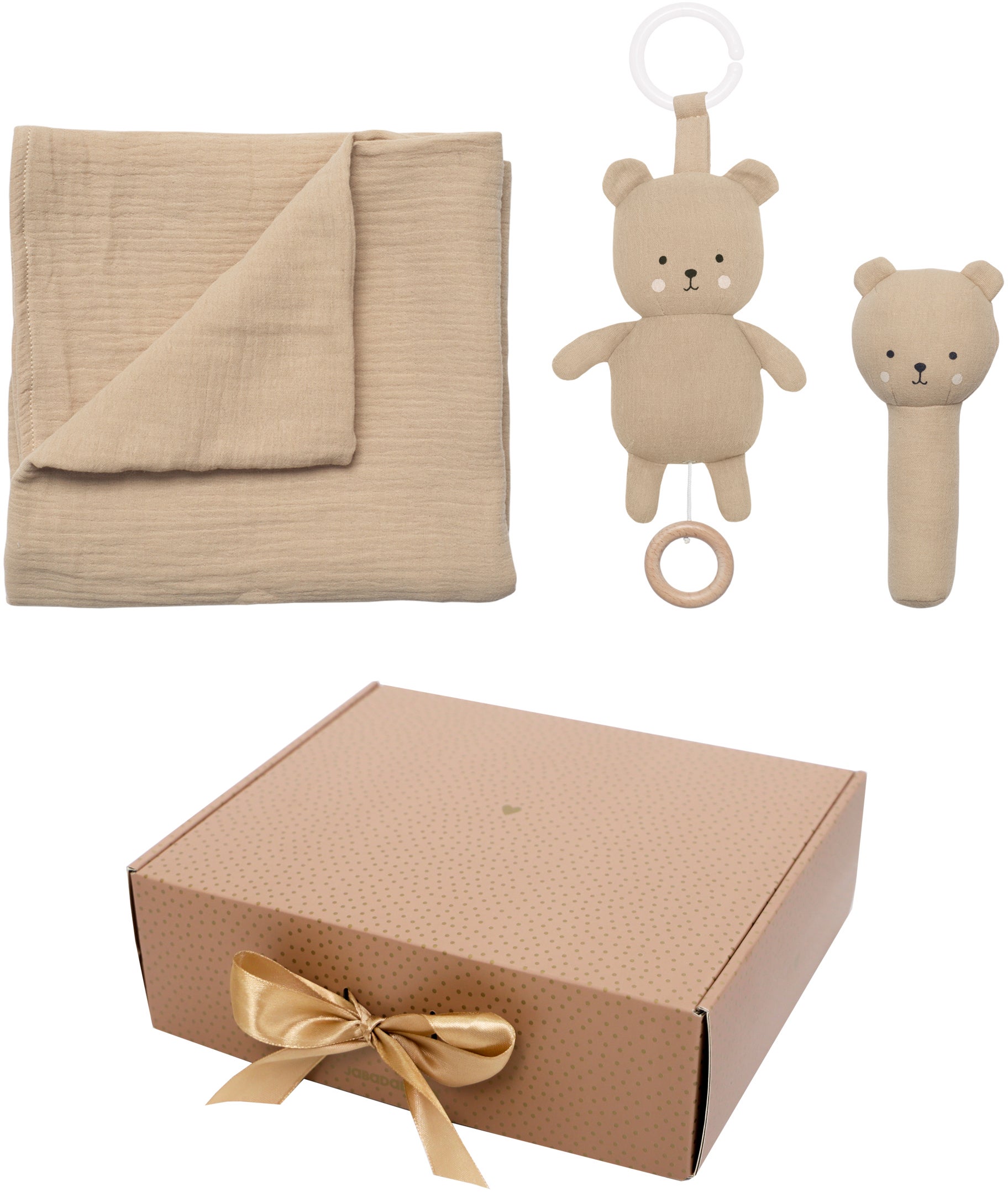Jabadabado Teddy Decke Geschenkset, Beige Jabadabado Teddy Decke Geschenkset, Beige von Jabadabado