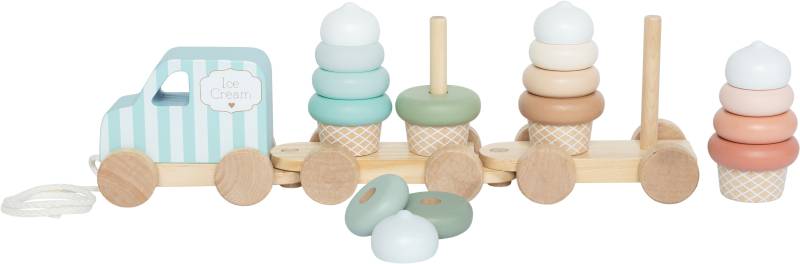 Jabadabado Zug mit Stapelklötzen, Eis von Jabadabado