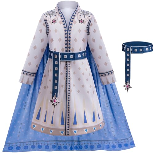 Jabeiyou Magnifico Kostüm mit Umhang Jungen Cosplay Film Wish King Magnifico Kleidung und Gürtel Anzug Verkleidung Halloween Weihnachten Karneval Partykleid für Kinder Alter 3-15 Jahre von Jabeiyou