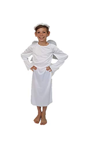 Weihnachtskostüm Erzengel Gabriel für Jungen oder Mädchen, Krippenspiel, Maskenkostüm: Größe 7 - 9 Jahre. Weihnachtskostüm Erzengel Gabriel für Jungen oder Mädchen, Krippenspiel, Maskenkostüm: Größe 7 - 9 Jahre. von Guoml