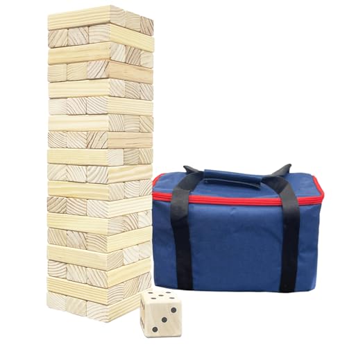 JacJoe All Pro Holz-Trommelturm-Spiel, Toppling-Block, Stapelspiel, Holz, Outdoor-Hof-Spiele für Familie, groß - 4,5 m JacJoe All Pro Holz-Trommelturm-Spiel, Toppling-Block, Stapelspiel, Holz, Outdoor-Hof-Spiele für Familie, groß - 4,5 m von JacJoe All Pro