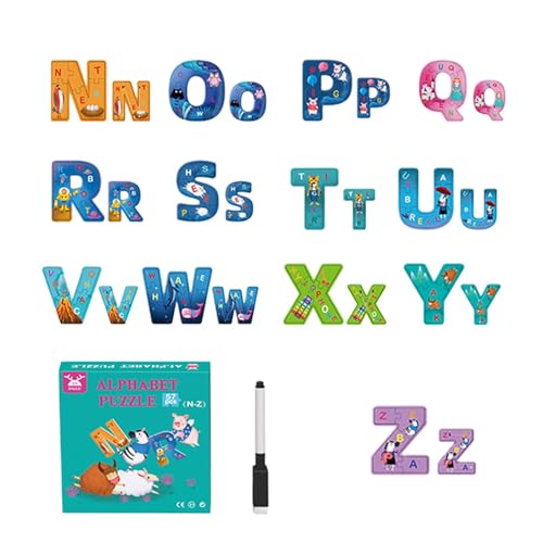Jacekee Alphabet-Puzzle, Alphabet-Spielzeug für Kinder | 57-teilige Puzzles mit englischen Buchstaben,Lernaktivitäten im Vorschulalter, Lernspielzeug, interaktive Kleinkind-Puzzles für Kinder von Jacekee