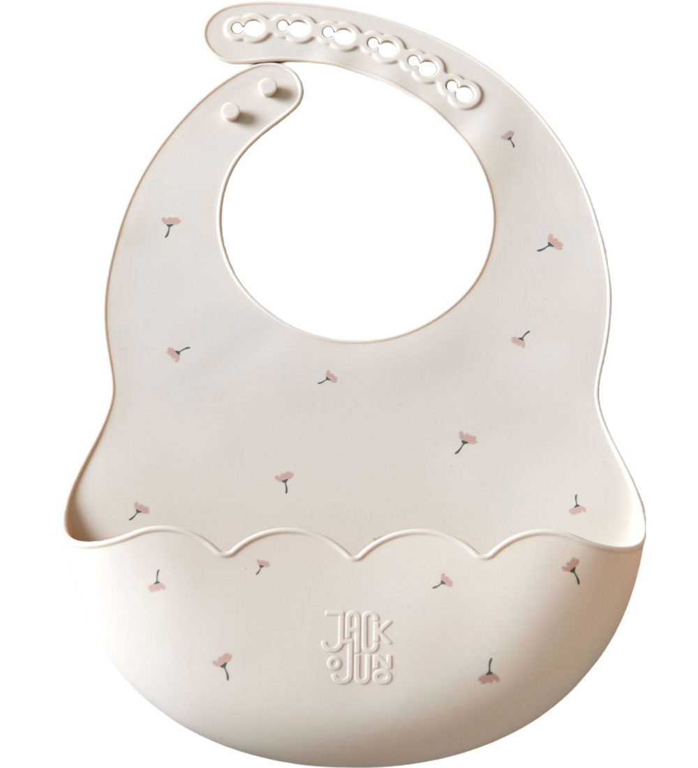 Jack o Juno Lätzchen - Silikon - Poppy in Blüte - Cream m. Print - Jack o Juno - One Size - Lätzchen Jack o Juno Lätzchen - Silikon - Poppy in Blüte - Cream m. Print - Jack o Juno - One Size - Lätzchen von Jack o Juno