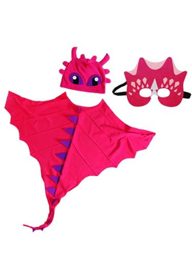 Dinosaurier-Umhang, Dinosaurier-Umhang, Halloween, Kinder-Drachen-Kostüm, Verkleidung mit Maske, Hut, T-Rex, Karneval, Party, Verkleidung für Halloween, 3-teilig Dinosaurier-Umhang, Dinosaurier-Umhang, Halloween, Kinder-Drachen-Kostüm, Verkleidung mit Maske, Hut, T-Rex, Karneval, Party, Verkleidung für Halloween, 3-teilig von Jackolume