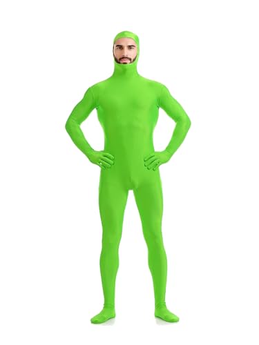 Ganzkörperanzug für Kinder, offenes Gesicht, dehnbares Kostüm, Zentai-Overall, Unisex, Jungen, Mädchen, Tanzkleidung, Einteiler, Bodysuits für Halloween, Cosplay, Grün Ganzkörperanzug für Kinder, offenes Gesicht, dehnbares Kostüm, Zentai-Overall, Unisex, Jungen, Mädchen, Tanzkleidung, Einteiler, Bodysuits für Halloween, Cosplay, Grün von Jackolume