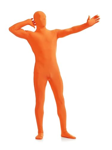 Jackolume Ganzkörperanzug für Herren und Damen, dehnbares Kostüm, Unisex, Erwachsene, zweite Haut, Zentai, enttäuschender Overall, unsichtbarer Einteiler, Bodysuits für Halloween, Cosplay, Party Jackolume Ganzkörperanzug für Herren und Damen, dehnbares Kostüm, Unisex, Erwachsene, zweite Haut, Zentai, enttäuschender Overall, unsichtbarer Einteiler, Bodysuits für Halloween, Cosplay, Party von Jackolume