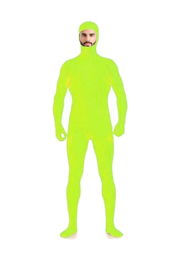 Jackolume Ganzkörperanzug für Herren und Damen, offenes Gesicht, dehnbar, Unisex, Zentai-Jumpsuit, Tanzkleidung, Erwachsene, solide Einteiler-Bodys für Halloween, Cosplay, Gelb Jackolume Ganzkörperanzug für Herren und Damen, offenes Gesicht, dehnbar, Unisex, Zentai-Jumpsuit, Tanzkleidung, Erwachsene, solide Einteiler-Bodys für Halloween, Cosplay, Gelb von Jackolume