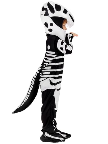 Jackolume Kinder T-Rex Dinosaurier Skelett Kostüm, Triceratops Dino Fossil Kostüm Cosplay Outfits für Jungen Mädchen Halloween Karneval Schule Dress Up Jackolume Kinder T-Rex Dinosaurier Skelett Kostüm, Triceratops Dino Fossil Kostüm Cosplay Outfits für Jungen Mädchen Halloween Karneval Schule Dress Up von Jackolume