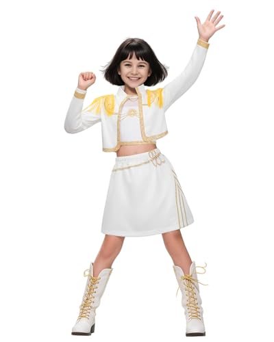 Jackolume Kpop Jäger Mira Cosplay Kostüm für Kinder, Mädchen Popstar Tänzerin Mira Bühnenoutfits Komplettes Set Idol Weiß Performance Anzug Halloween Karneval Party Dress Up Jackolume Kpop Jäger Mira Cosplay Kostüm für Kinder, Mädchen Popstar Tänzerin Mira Bühnenoutfits Komplettes Set Idol Weiß Performance Anzug Halloween Karneval Party Dress Up von Jackolume