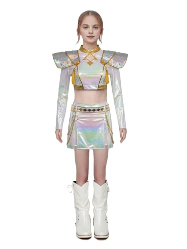 Jackolume Kpop Super Star Zoey Cosplay Kostüm für Erwachsene, Kpop Jäger Kostüm Zoey Rapper Idol Bühne Outfits Halloween Cosplay Komplettes Set mit Zubehör für Frauen Jackolume Kpop Super Star Zoey Cosplay Kostüm für Erwachsene, Kpop Jäger Kostüm Zoey Rapper Idol Bühne Outfits Halloween Cosplay Komplettes Set mit Zubehör für Frauen von Jackolume