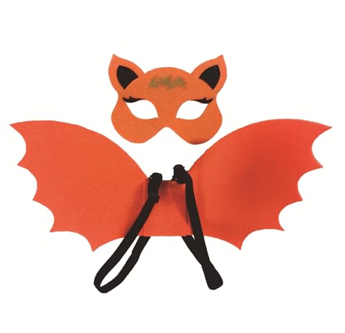 Jackolume Schwarzer Fledermausflügel mit Maske, für Jungen, Mädchen, Uni, Vampir-Kostüm, Zubehör, Fledermaus-Superhelden-Kostüm, Cosplay-Kostüm für Kinder Jackolume Schwarzer Fledermausflügel mit Maske, für Jungen, Mädchen, Uni, Vampir-Kostüm, Zubehör, Fledermaus-Superhelden-Kostüm, Cosplay-Kostüm für Kinder von Jackolume