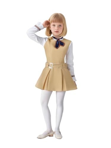 Megan-Kostüm für Kinder, 4-teiliges Halloween-Horror-Film-Kostüm, Outfit für Mädchen, Megan-Kostüm, Kleid mit Fliege, Socken, Gürtel, komplettes Set Megan-Kostüm für Kinder, 4-teiliges Halloween-Horror-Film-Kostüm, Outfit für Mädchen, Megan-Kostüm, Kleid mit Fliege, Socken, Gürtel, komplettes Set von Jackolume