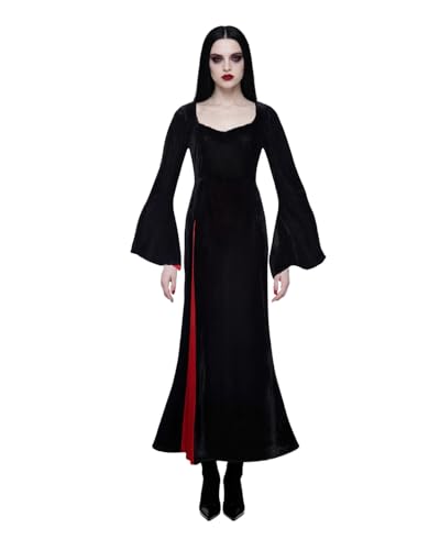 Morticia Addams Kostüm Kleid für Damen, schwarzes Samt, Maxikleid, Vintage, Gothic, Hexenkleider, Halloween, Cosplay, Outfits, Partykleid Morticia Addams Kostüm Kleid für Damen, schwarzes Samt, Maxikleid, Vintage, Gothic, Hexenkleider, Halloween, Cosplay, Outfits, Partykleid von Jackolume