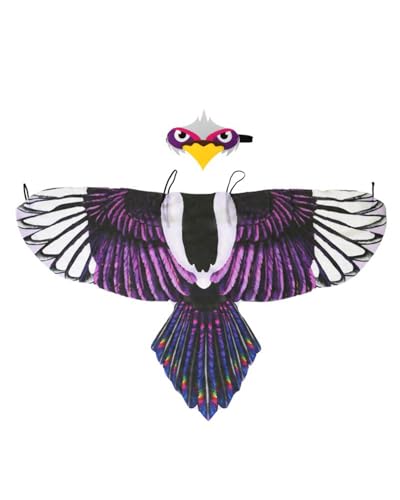 Weißkopfseeadler-Kostüm für Kinder, Adlerflügel und 3D-Vogelmaske, Kleinkind, zum Verkleiden und Spielen, für Jungen und Mädchen, Falke, Rollenspiel-Kostüm, Dschungel-Partyzubehör Weißkopfseeadler-Kostüm für Kinder, Adlerflügel und 3D-Vogelmaske, Kleinkind, zum Verkleiden und Spielen, für Jungen und Mädchen, Falke, Rollenspiel-Kostüm, Dschungel-Partyzubehör von Jackolume