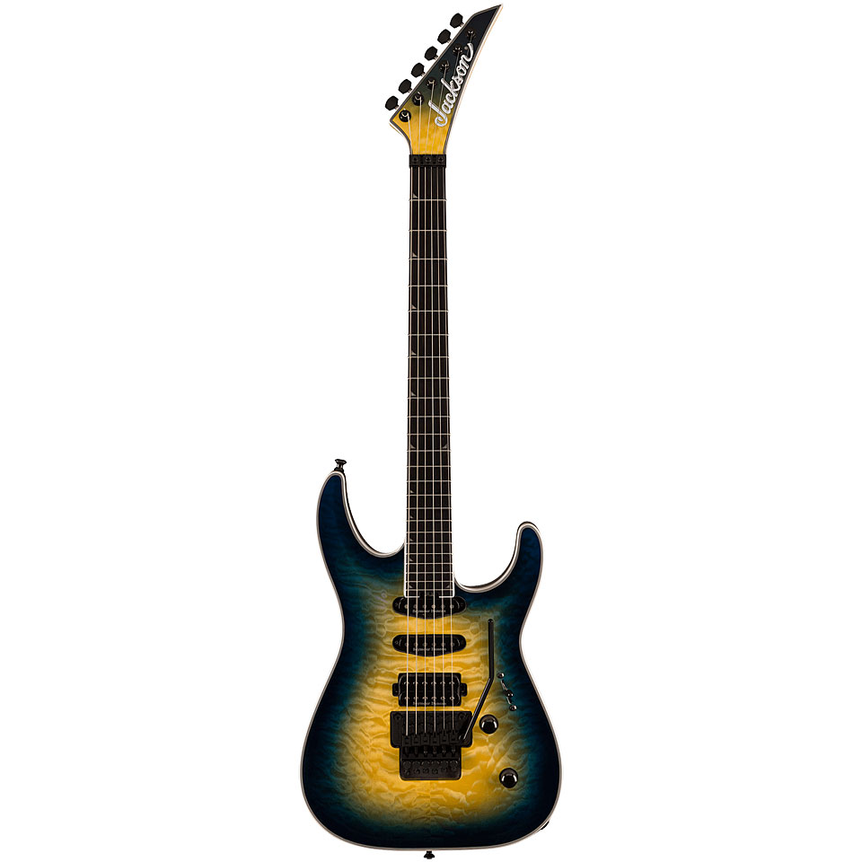 Jackson PRO PLUS Soloist SLA3Q Amber Blue Burst E-Gitarre von Jackson