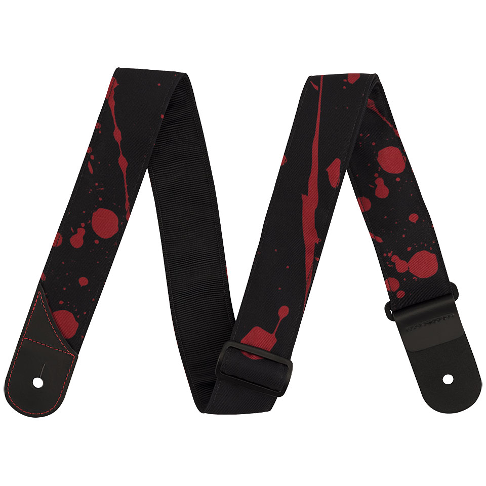 Jackson Splatter Strap Black & Red Gitarrengurt von Jackson