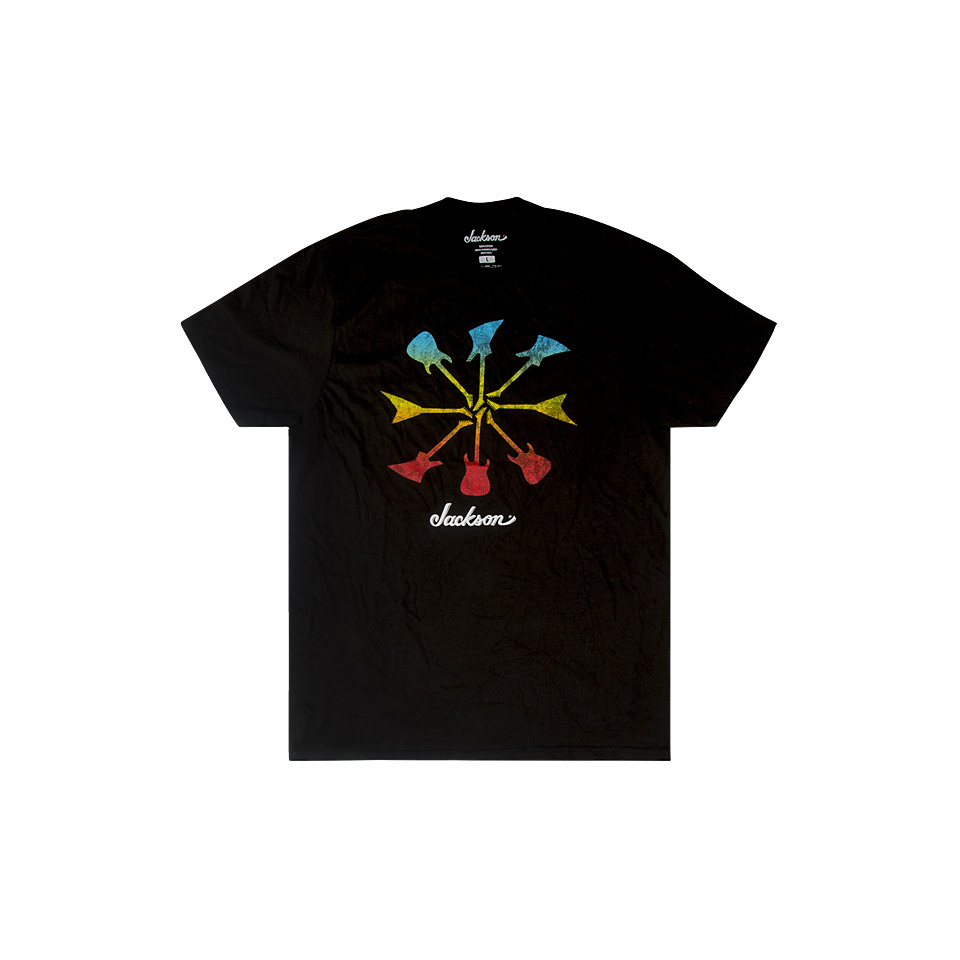 Jackson T-Shirt Guitar Shapes Black XXL T-Shirt Jackson T-Shirt Guitar Shapes Black XXL T-Shirt von Jackson