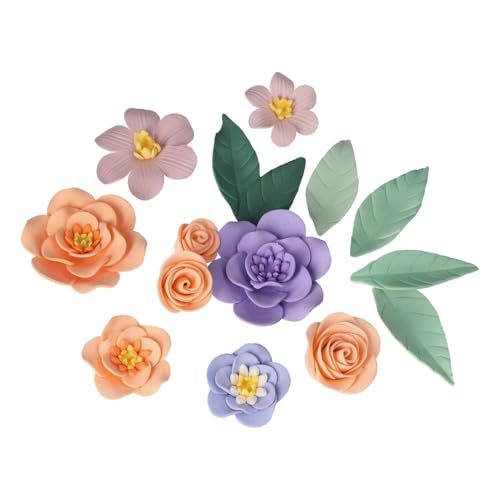 Zuckerblumen Set Lila, Pfirsich, Rosa Zuckerblumen Set Lila, Pfirsich, Rosa von Jacobi Decor