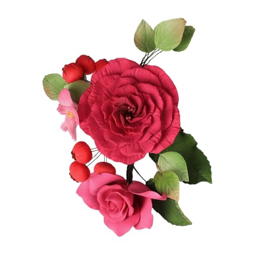 Zuckerblumenboquet Rose 1 Stück Pink Zuckerblumenboquet Rose 1 Stück Pink von Jacobi Decor