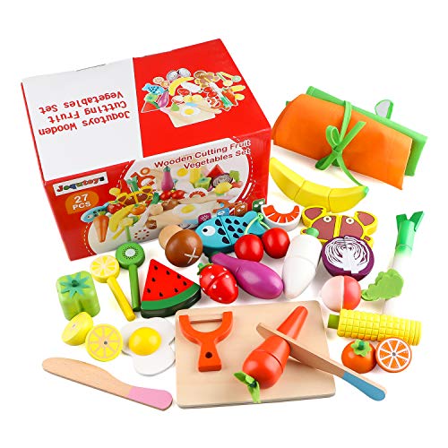 Jacootoys Küchenspielzeug 24 Teile Holz Spielzeug Lebensmittel Obst Gemüse Ebensmittel Küche Kinder Pädagogisches Lernen Set mit magnetischer Verbindung Jacootoys Küchenspielzeug 24 Teile Holz Spielzeug Lebensmittel Obst Gemüse Ebensmittel Küche Kinder Pädagogisches Lernen Set mit magnetischer Verbindung von Jacootoys