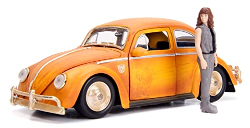 Bumblebee Car Beetle Modell DieCast und Figur Charlie Scale 1/24 ORIGINAL Jada Transformers von Jada Toys