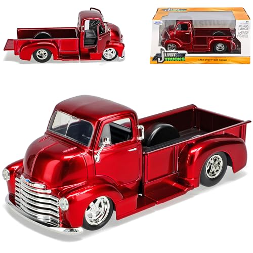 Chevrolet Chevy COE Pick-Up Metallic Rot 1952 1/24 Jada Modell Auto von Jada Toys