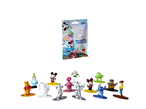 Jada Toys Disney Figur (1 Stück) - Überraschungs-Sammelfigur aus 13 Disney Figuren, Nano Metallfigur (4cm) für Kinder ab 3 Jahre, Serie 1 der Jubiläums-Edition zu 100 Jahre Walt Disney von Jada Toys