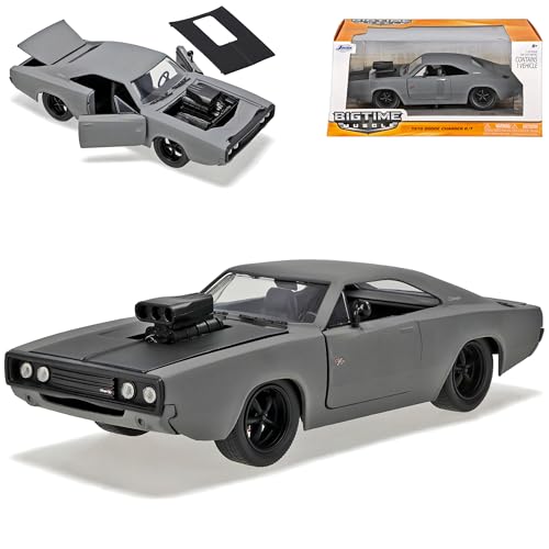 Dodge Charger R/T Matt Grau Coupe 1970 Muscle Cars Tuning 1/24 Jada Modell Auto mit individiuellem Wunschkennzeichen Dodge Charger R/T Matt Grau Coupe 1970 Muscle Cars Tuning 1/24 Jada Modell Auto mit individiuellem Wunschkennzeichen von Jada Toys