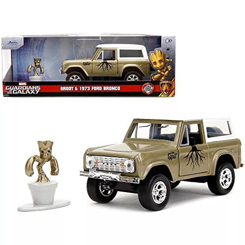 Ford Bronco 1973 braun mit Groot Figur von Jada Toys