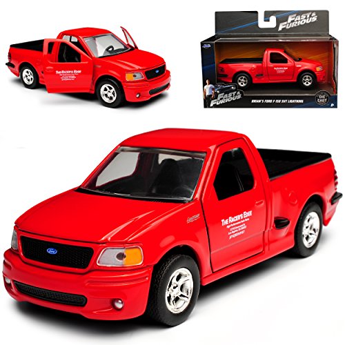 Ford F*150 SVT Lightning Rot Brian O'Connor Paul Walker The Fast and The Furious 1/32 Jada Modell Auto mit individiuellem Wunschkennzeichen von Jada Toys