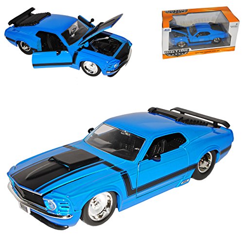 Ford Mustang Boss 302 Coupe I Blau 3. Generation 1969-1970 1/24 Jada Modell Auto Ford Mustang Boss 302 Coupe I Blau 3. Generation 1969-1970 1/24 Jada Modell Auto von Jada Toys