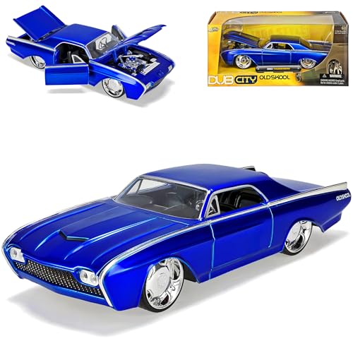 Ford Thunderbird Coupe Blau 1963 Tuning 1/24 Jada Modellauto Modell Auto Sonderangebot von Jada Toys