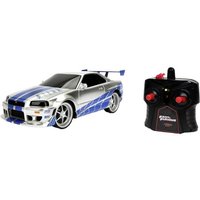 JADA TOYS 253206007 Fast&Furious RC Nissan Skyline GTR 1:16 RC Einsteiger Modellauto Elektro Straßenmodell von Jada Toys