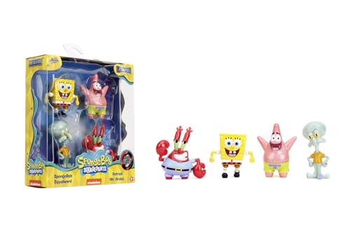 Jada Toys 4er-Set Spongebob Figuren (Spongebob Schwammkopf, Patrick, Thaddäus und Mr. Krabs) - 4 Sammelfiguren aus Metall, Spielzeug für Fans & Sammler ab 8 Jahre, je 6,5cm Jada Toys 4er-Set Spongebob Figuren (Spongebob Schwammkopf, Patrick, Thaddäus und Mr. Krabs) - 4 Sammelfiguren aus Metall, Spielzeug für Fans & Sammler ab 8 Jahre, je 6,5cm von Jada Toys
