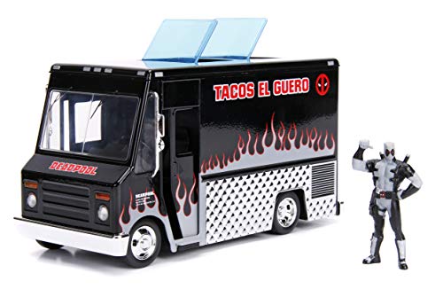 Jada 30540 Hollywood Rides 1:24 Taco Truck und X-Force Deadpool Figur von Jada