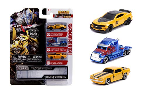 Jada - 31125 - Transformers 3 Mini Modelle Auto Bumblebee Chevy e Optimus Prime 5700XE Nano Hollywood Rides DIE CAST - Multicolor - 4cm Jada - 31125 - Transformers 3 Mini Modelle Auto Bumblebee Chevy e Optimus Prime 5700XE Nano Hollywood Rides DIE CAST - Multicolor - 4cm von Jada Toys