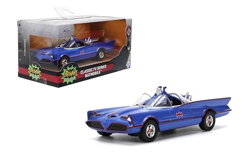 Jada Hollywood Rides 1966 Batman Batmobil - Druckguss-Auto mit sich öffnenden Türen, Maßstab 1:32, ab 8 Jahren, Spielzeug für Erwachsene und Kinder von Jada Toys