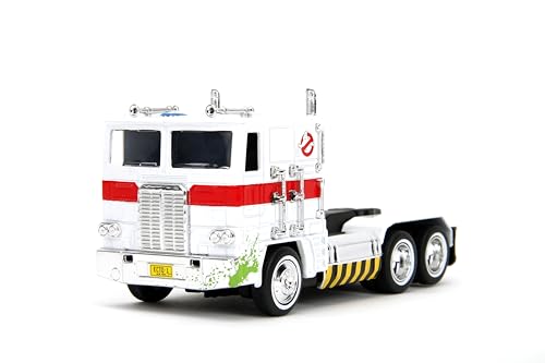 Jada Hollywood Rides Ghostbusters x Transformers Optimus Prime G1 Mashup – Druckguss, Türen zum Öffnen, Maßstab 1:32, ab 8 Jahren (40th Anniversary Edition) von Jada Toys