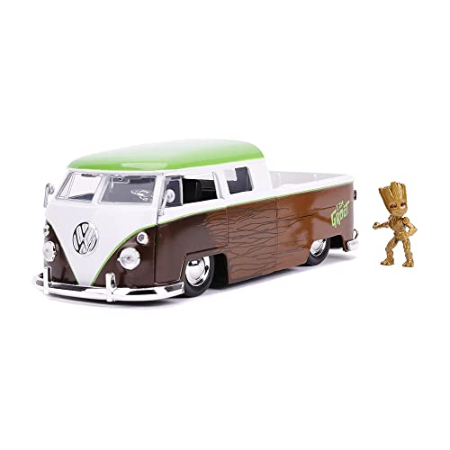 Jada JA31202 Groot & VW Buss Marvel 1:24 1963 VW Microbus mit Groot Figur von Jada Toys