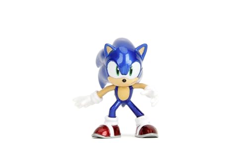 Jada Toys Sonic The Hedgehog Figur (1 Stück) - Zufällige Auswahl aus Vier Sammelfiguren aus Metall (Sonic, Tails, Knuckles oder Shadow) für Fans und Sammler ab 8 Jahre, Auswahl per Zufallslos, 6,5cm von Jada
