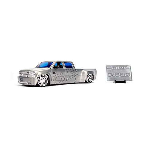 Jada Toys 1999 Chevy Silverado Dooley, Wave 5, Die-Cast-Fahrzeug mit Freilauf, 20-jähriges Jubiläum Jada Toys 1999 Chevy Silverado Dooley, Wave 5, Die-Cast-Fahrzeug mit Freilauf, 20-jähriges Jubiläum von Jada Toys