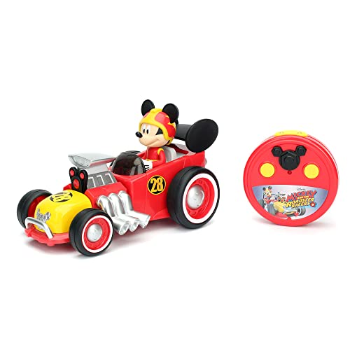 Jada Toys 253074005 Mickey Roadster Racer, 19 cm, Infrarot-Steuerung, geeignet ab 3 Jahren, Mickey Mouse Spielzeug von Jada Toys