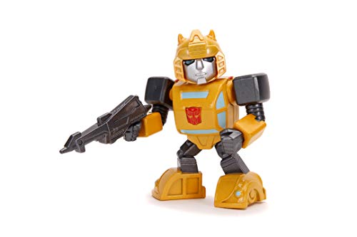 Jada Toys 253111004 Transformers, Bumblebee G1 Figur aus Die-cast, Augen mit Licht, inkl. Batterien, Zubehör, 10 cm, gelb von Jada Toys