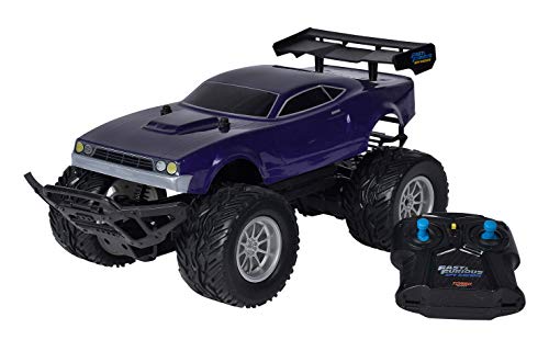 Jada Toys 253208000 Fast & Furious Spy Racers Tony's Ion Tresher, Monster Truck, RC, ferngesteuertes Auto, inkl. 2-Kanal Fernsteuerung, Turbofunktion, Maßstab 1:14, blau, ab 6 Jahren von Jada Toys