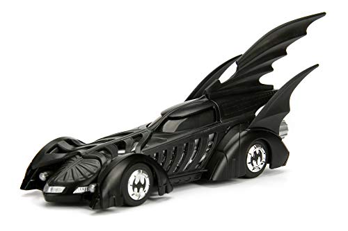 Jada Toys 253212002 Batman 1995 Batmobil, Auto, Spielzeugauto aus Die-cast, öffnende Türen, Kofferraum & Motorhaube, Maßstab 1:32, schwarz von Jada Toys
