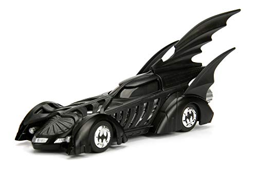 Jada 253212002 Toys Batman 1995 Batmobil, Auto, Spielzeugauto aus Die-cast, öffnende Türen, Kofferraum & Motorhaube, Maßstab 1:32, schwarz von Jada